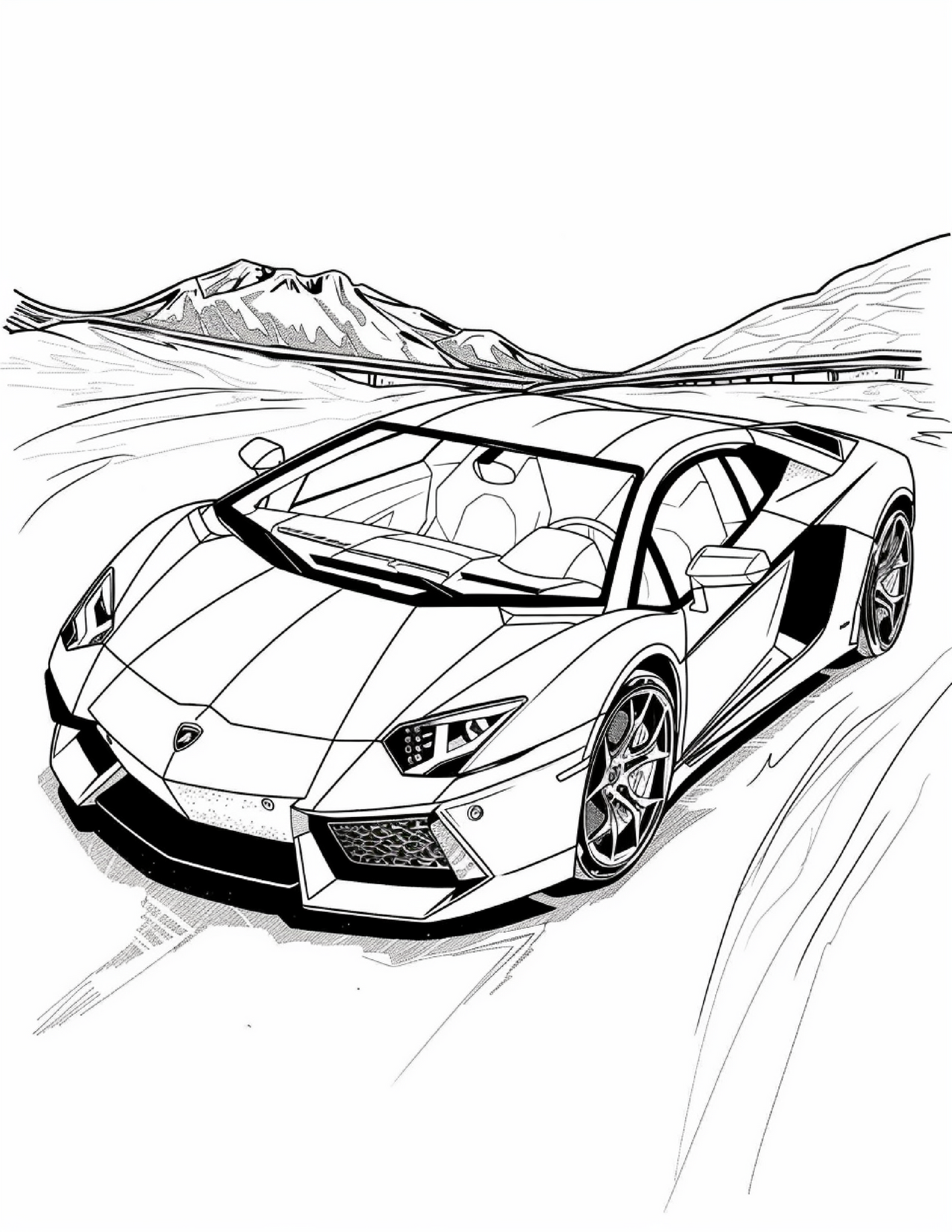 85 Sports Car Coloring Pages 1
