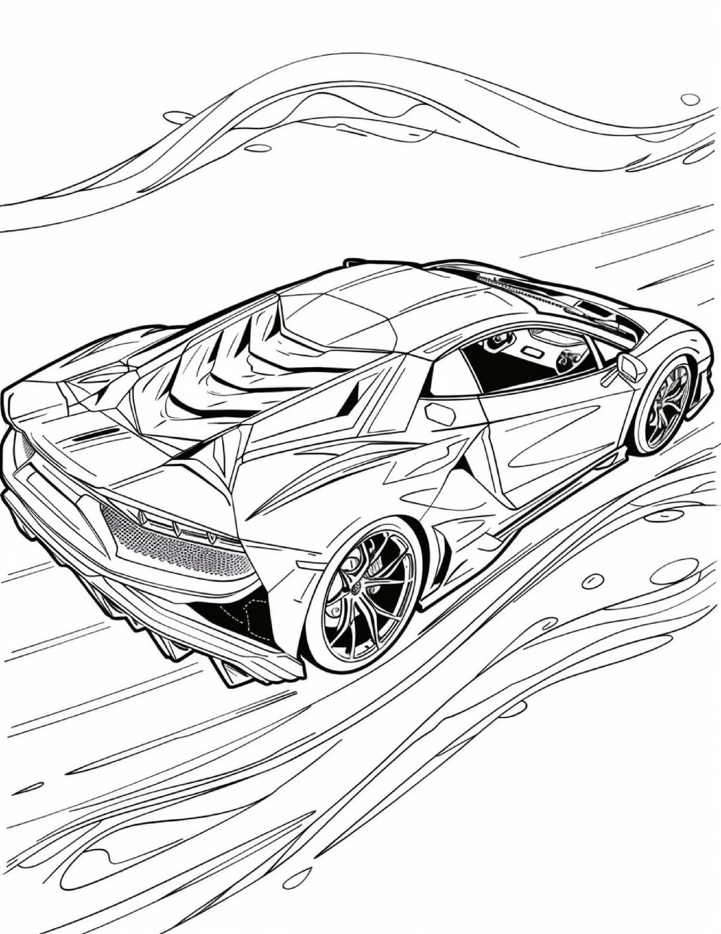 85 Sports Car Coloring Pages 2