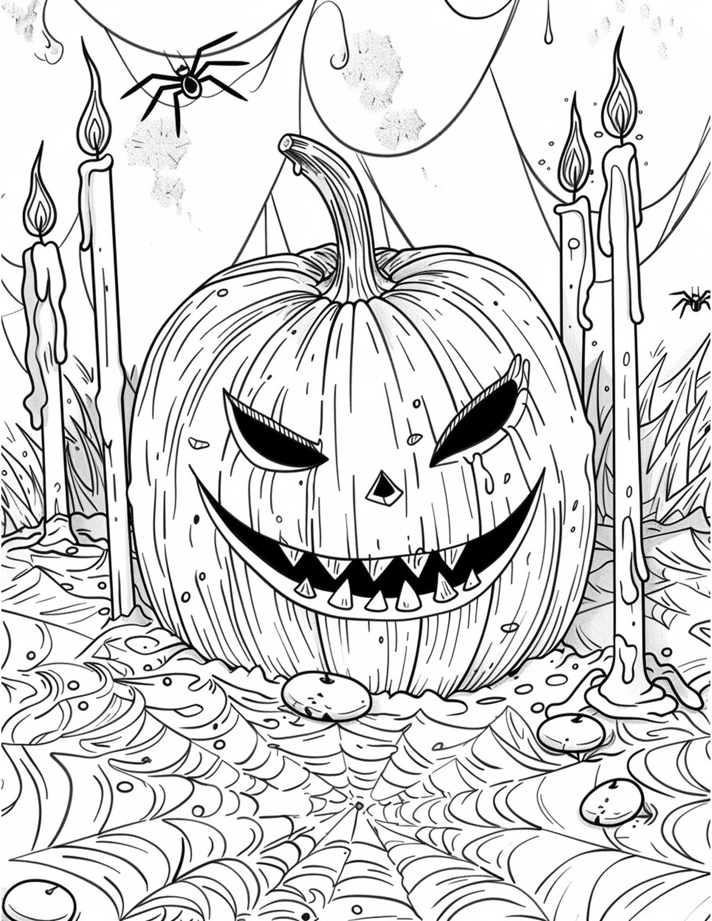 120 Halloween Pumpkin Coloring Pages