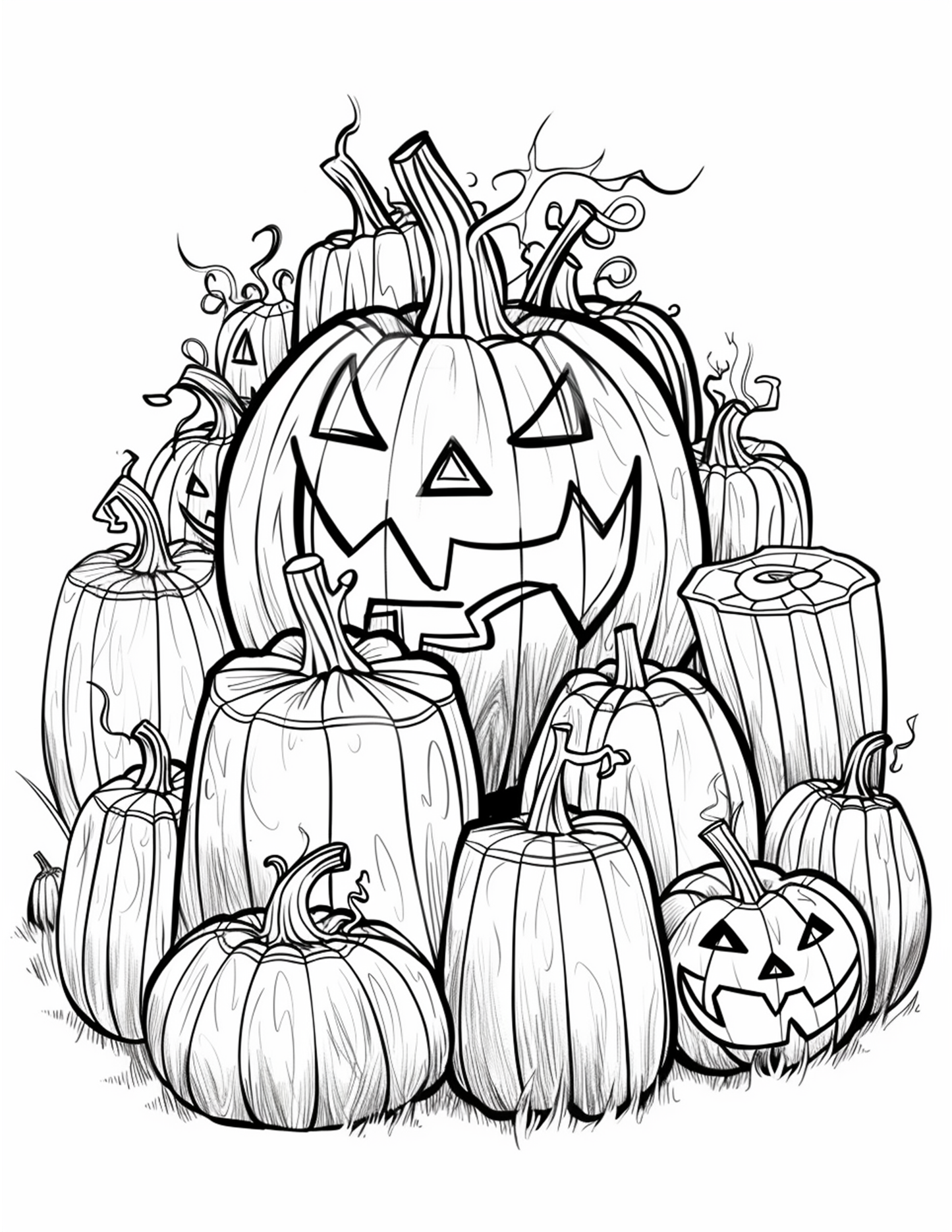 120 Halloween Pumpkin Coloring Pages