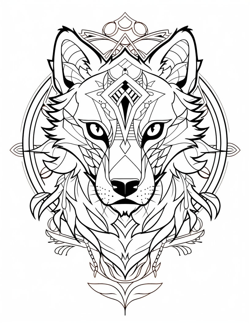 100 Animals Stained Glass Coloring Pages