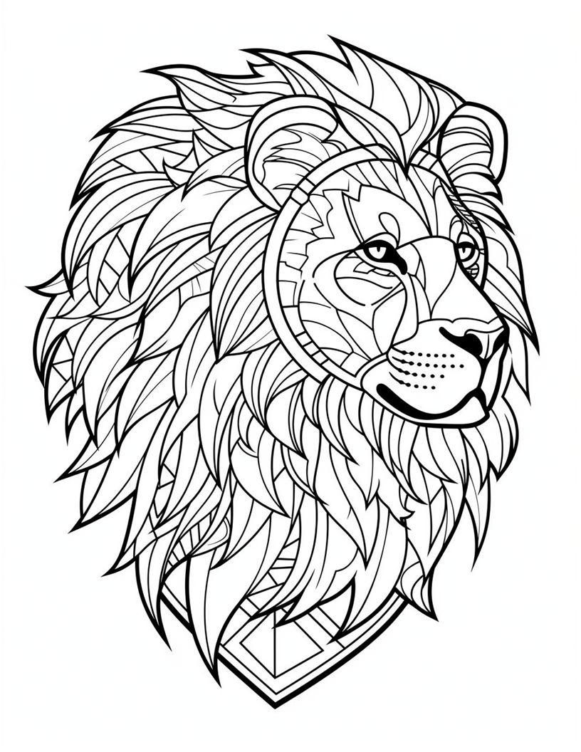 100 Animals Stained Glass Coloring Pages