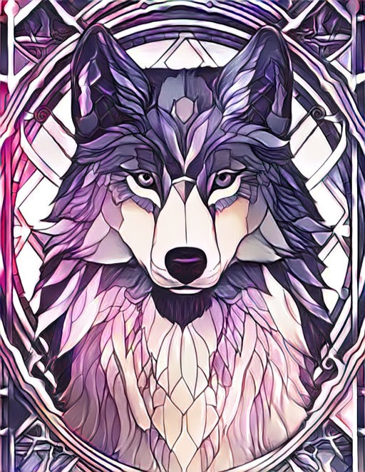 130 Stained Glass Animal Colouring Pages 1
