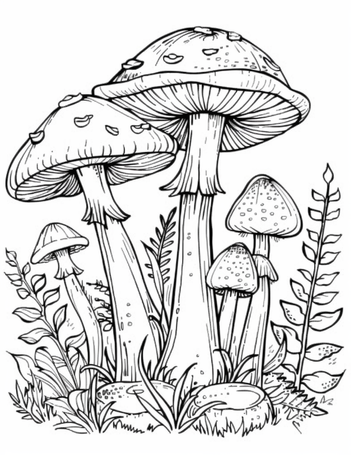 235 Mushroom Coloring Pages