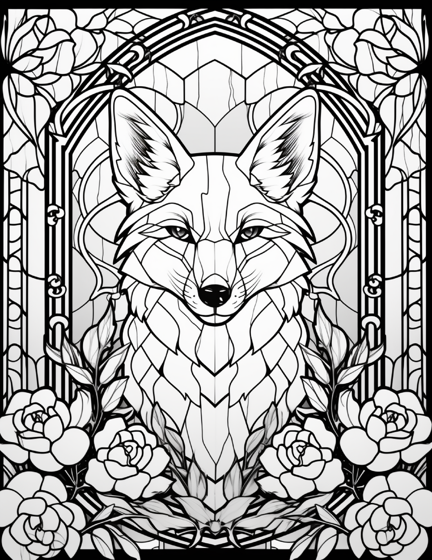 100-Animals Stained Glass Coloring 20-1