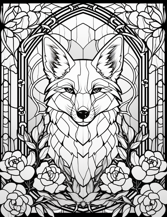 100-Animals Stained Glass Coloring 20-1