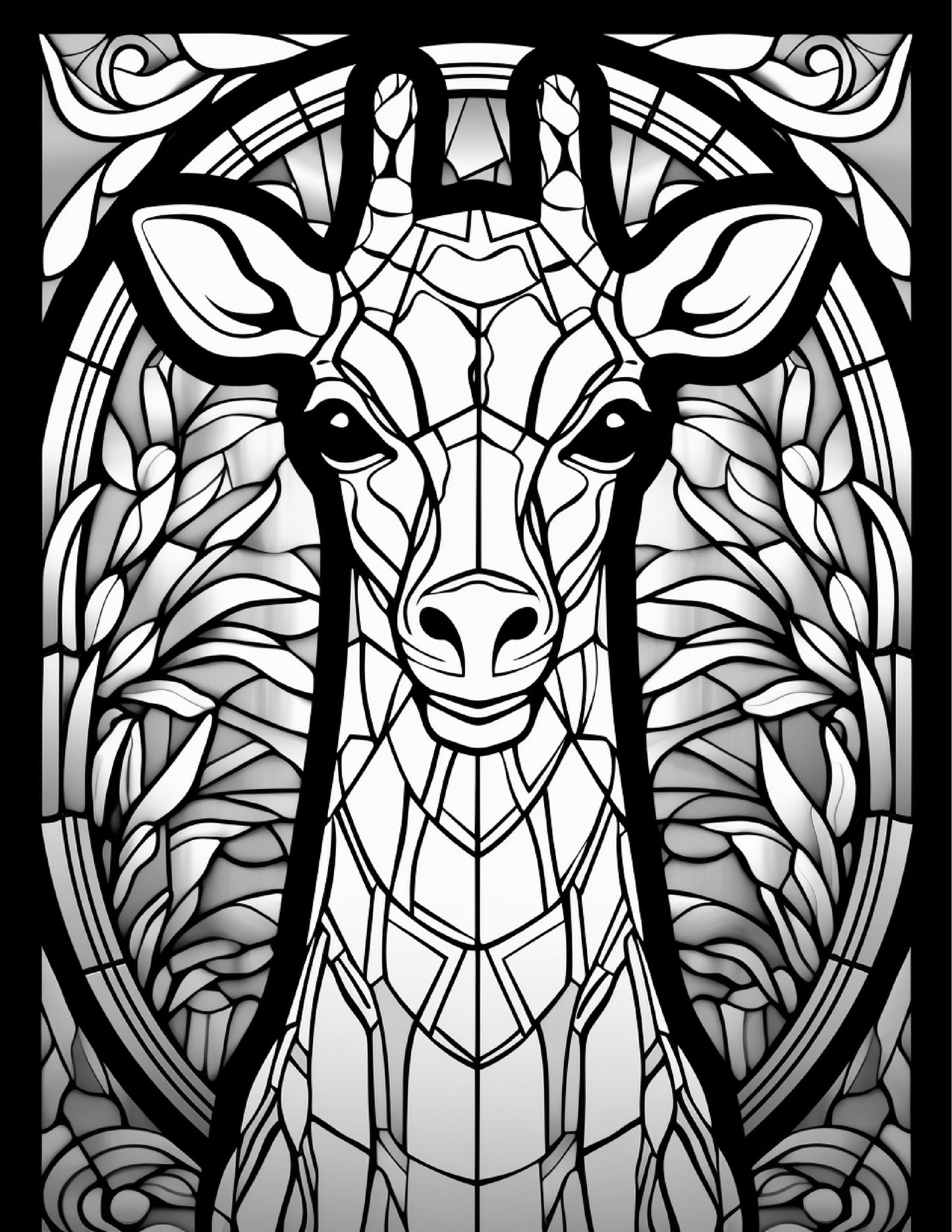 100-Animals Stained Glass Coloring 20-2