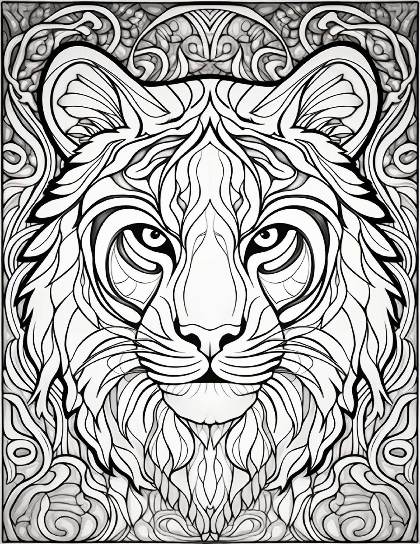 100-Animals Stained Glass Coloring 20-2