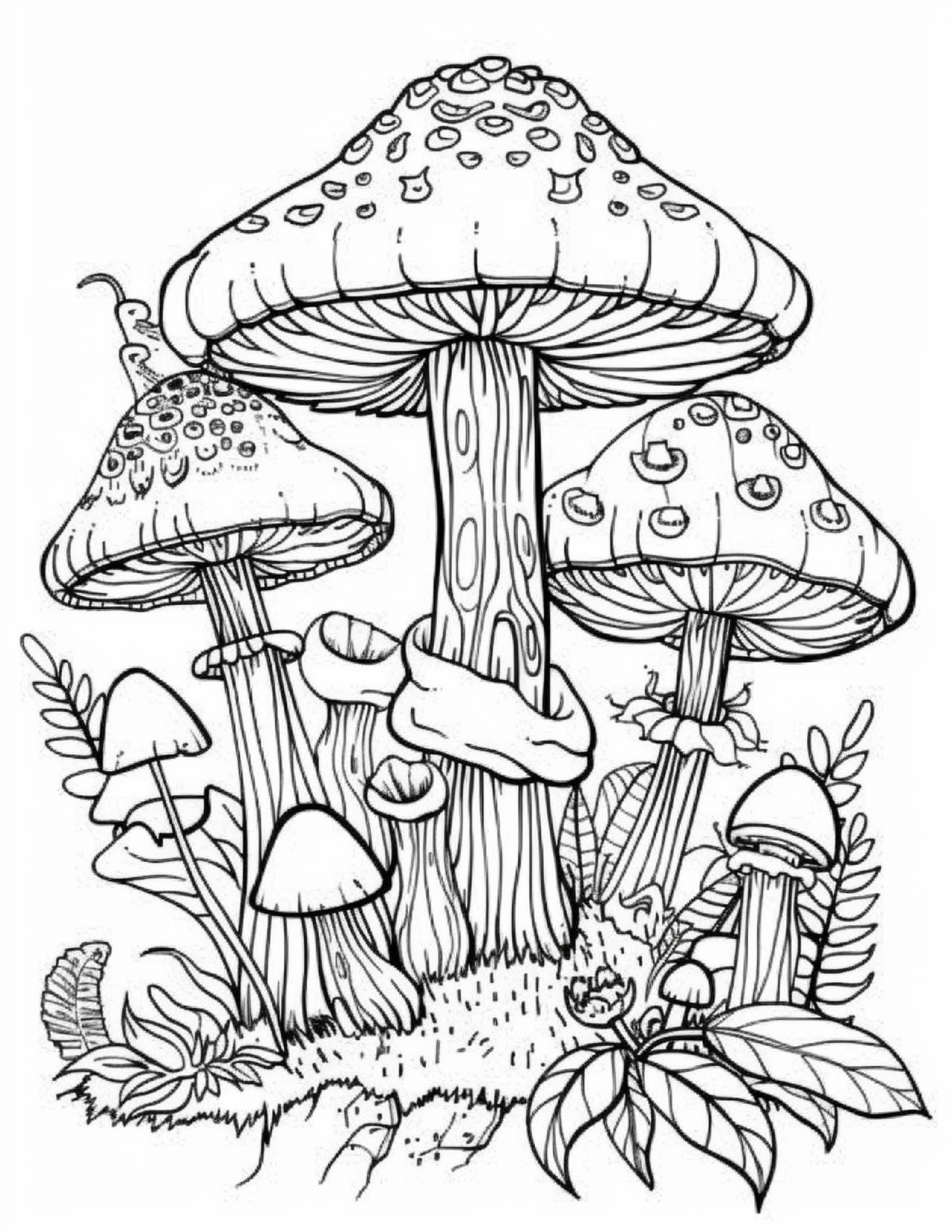 235 Mushroom Coloring Pages