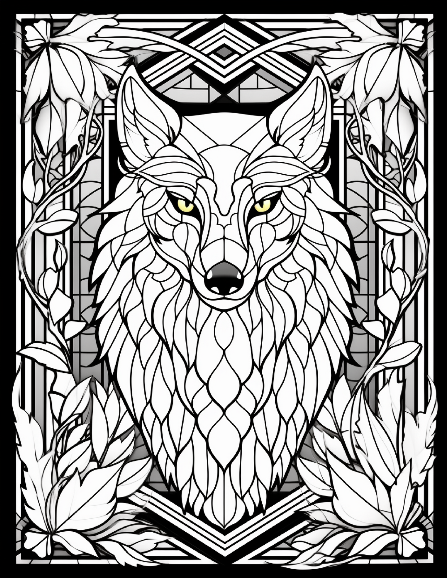 100-Animals Stained Glass Coloring 20-2