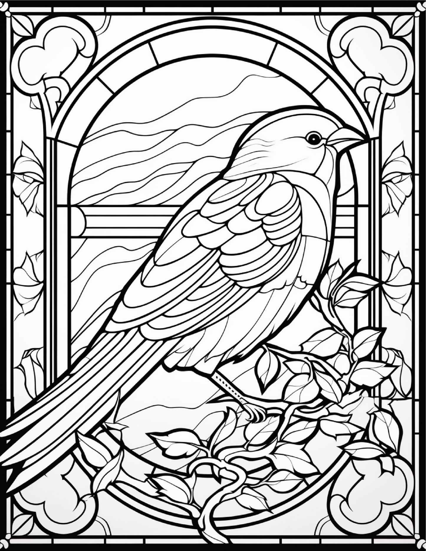 100-Animals Stained Glass Coloring 20-2