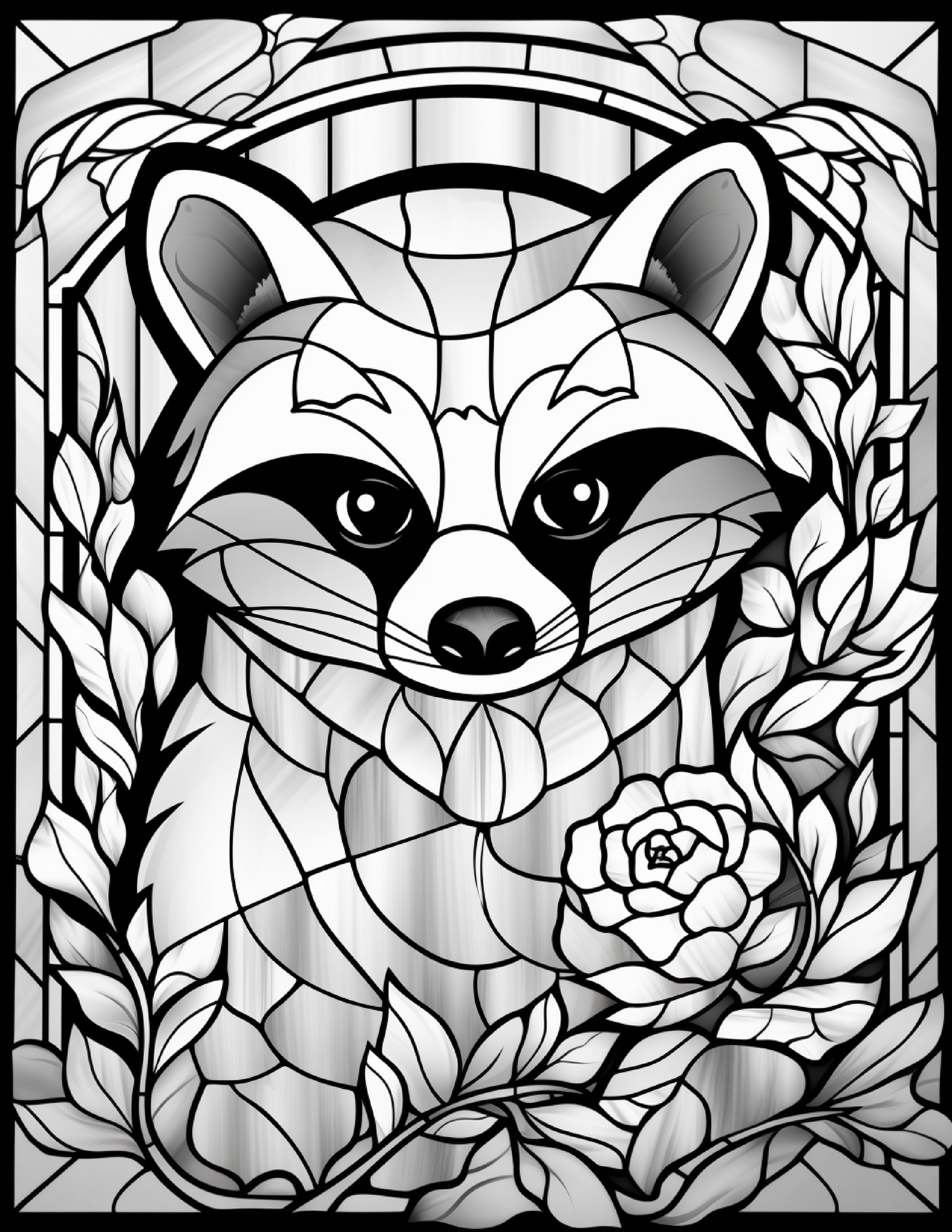 100-Animals Stained Glass Coloring 20-2