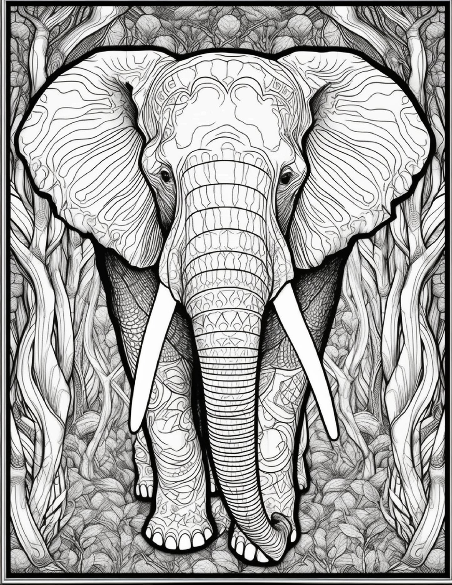 130 Stained Glass Animal Colouring Pages 1