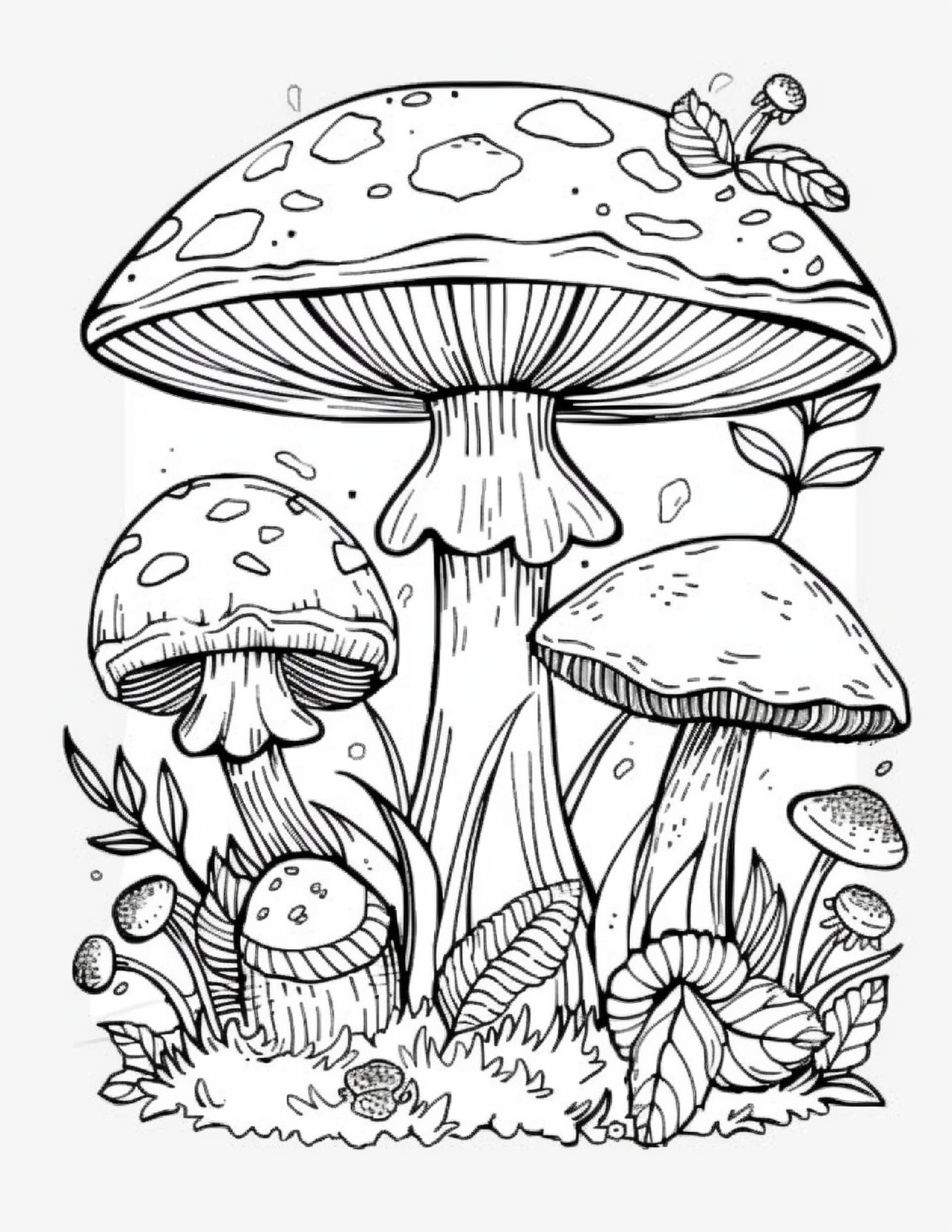 235 Mushroom Coloring Pages