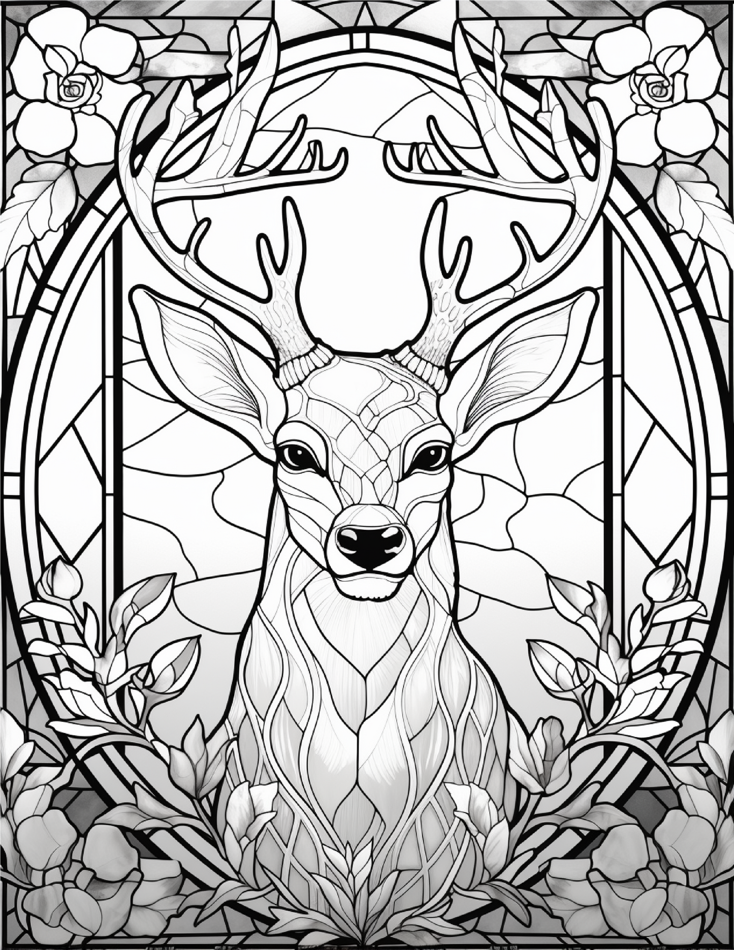 100-Animals Stained Glass Coloring 20-1