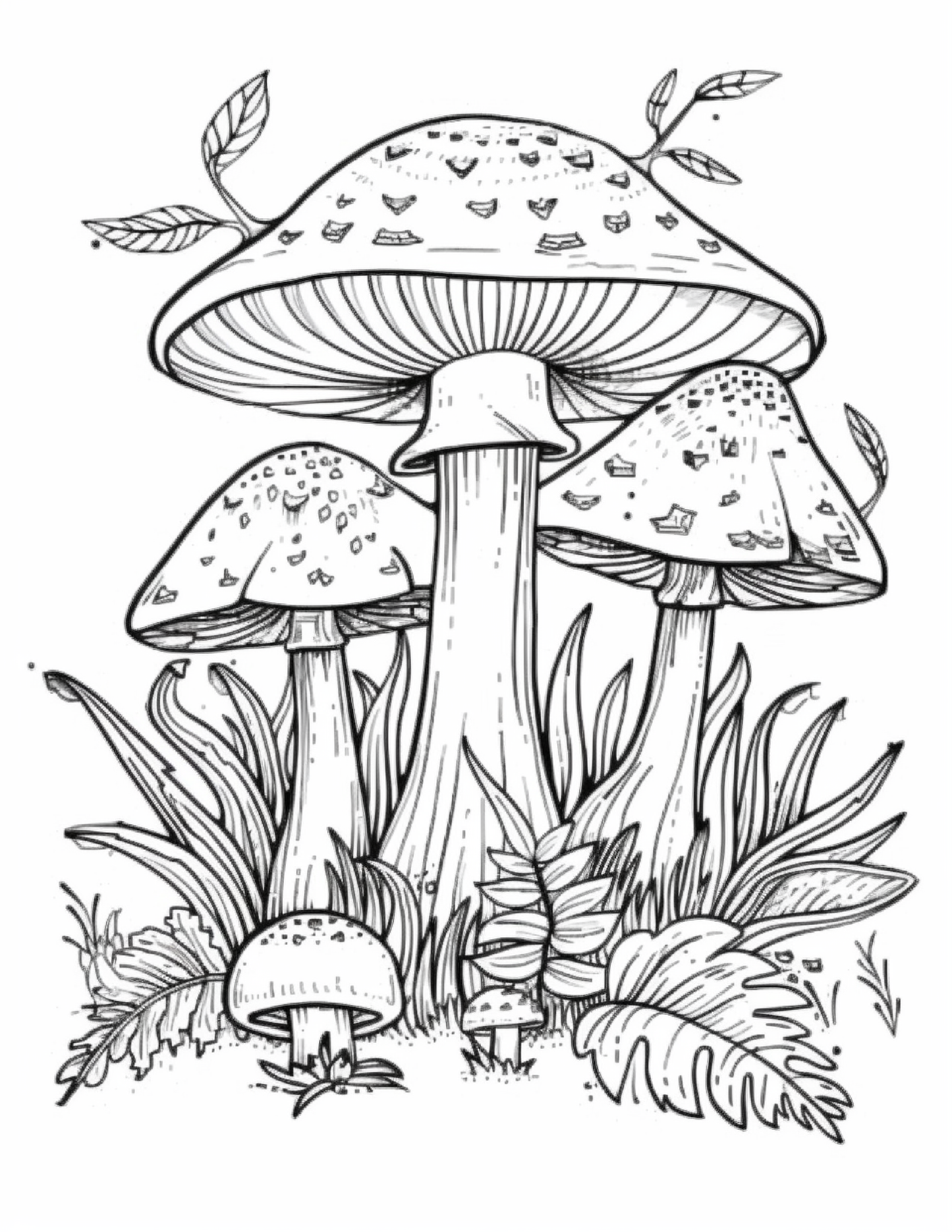 235 Mushroom Coloring Pages