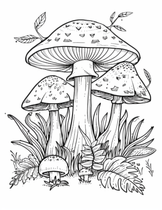 235 Mushroom Coloring Pages