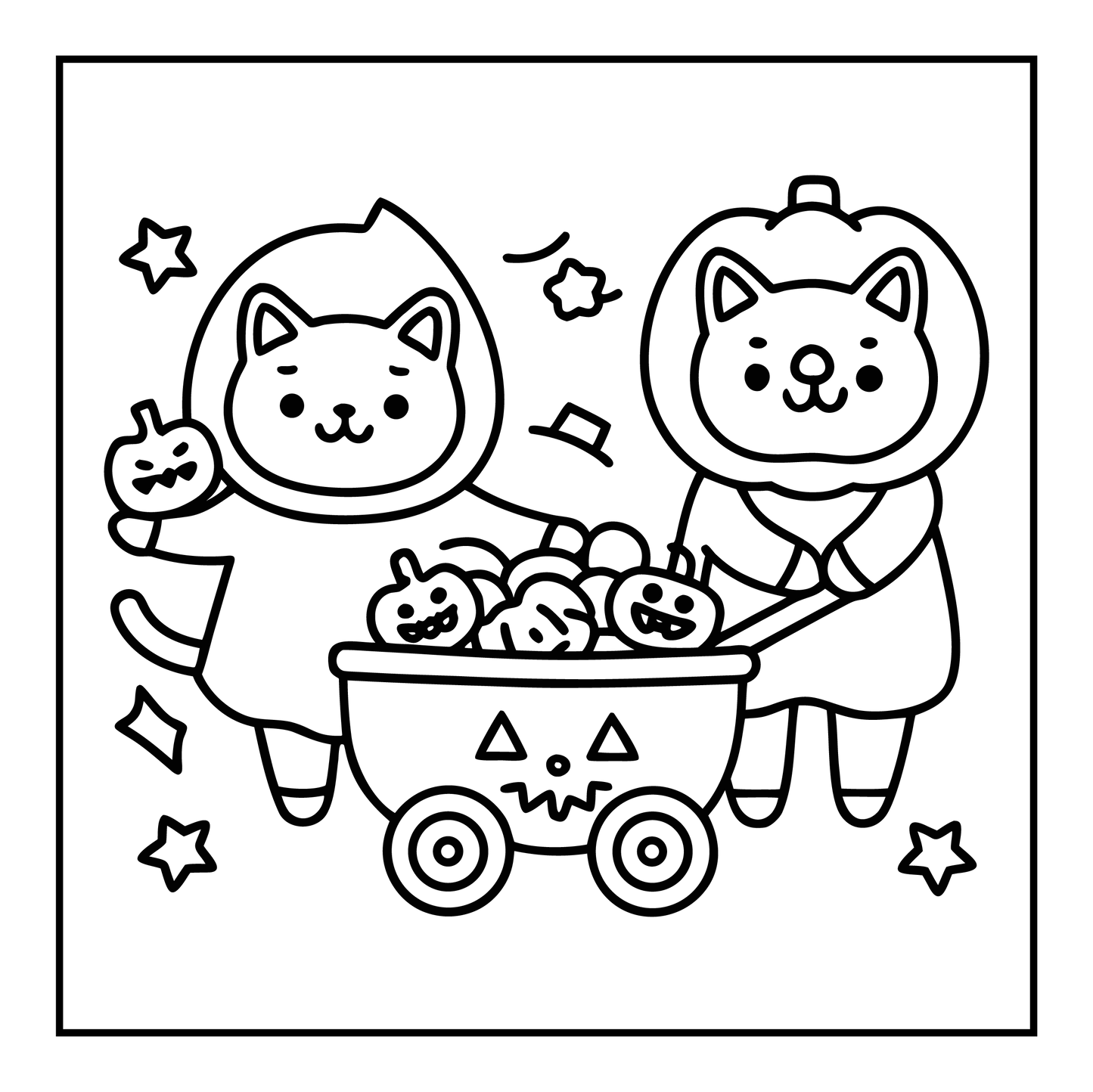 Bold and Easy Spooky Fun Coloring Pages