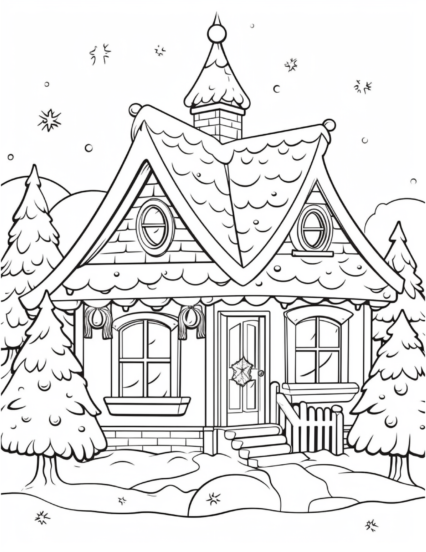 150 Christmas Coloring Pages For Kids 2