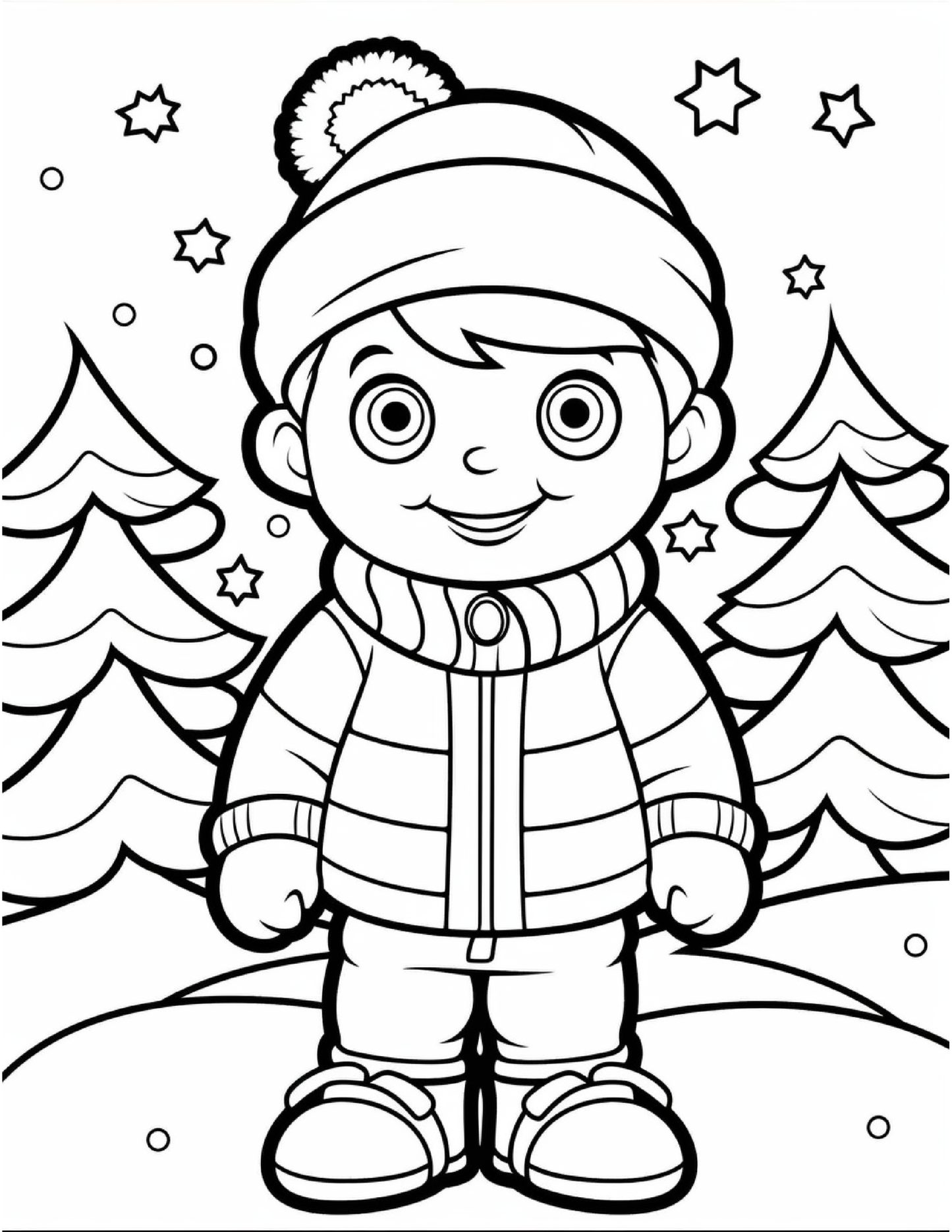 150 Christmas Coloring Pages For Kids 2