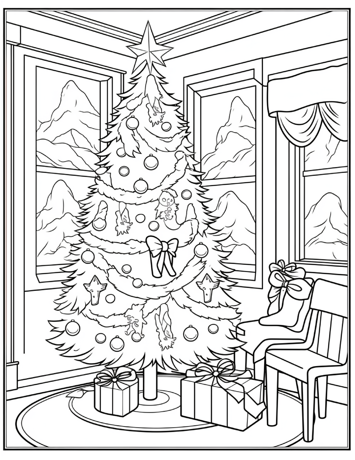 150 Christmas Coloring Pages For Kids 2