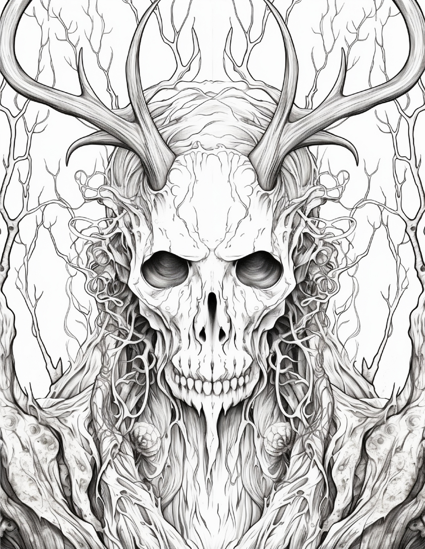 195 Enchanted Gothic Forest Coloring Pages