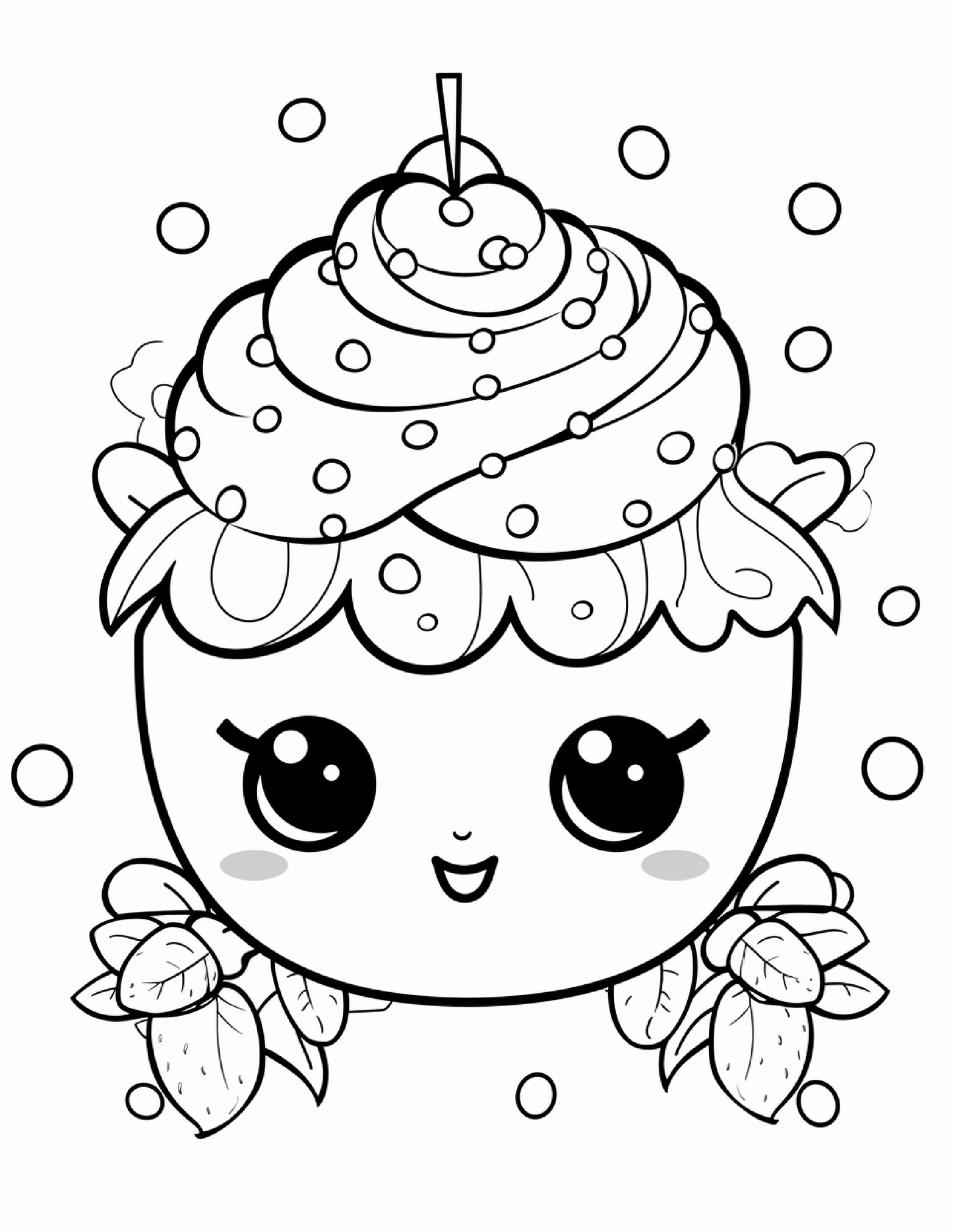 200 Cute Kawaii Coloring Pages for Kids 1