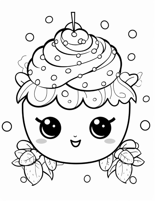 200 Cute Kawaii Coloring Pages for Kids 1