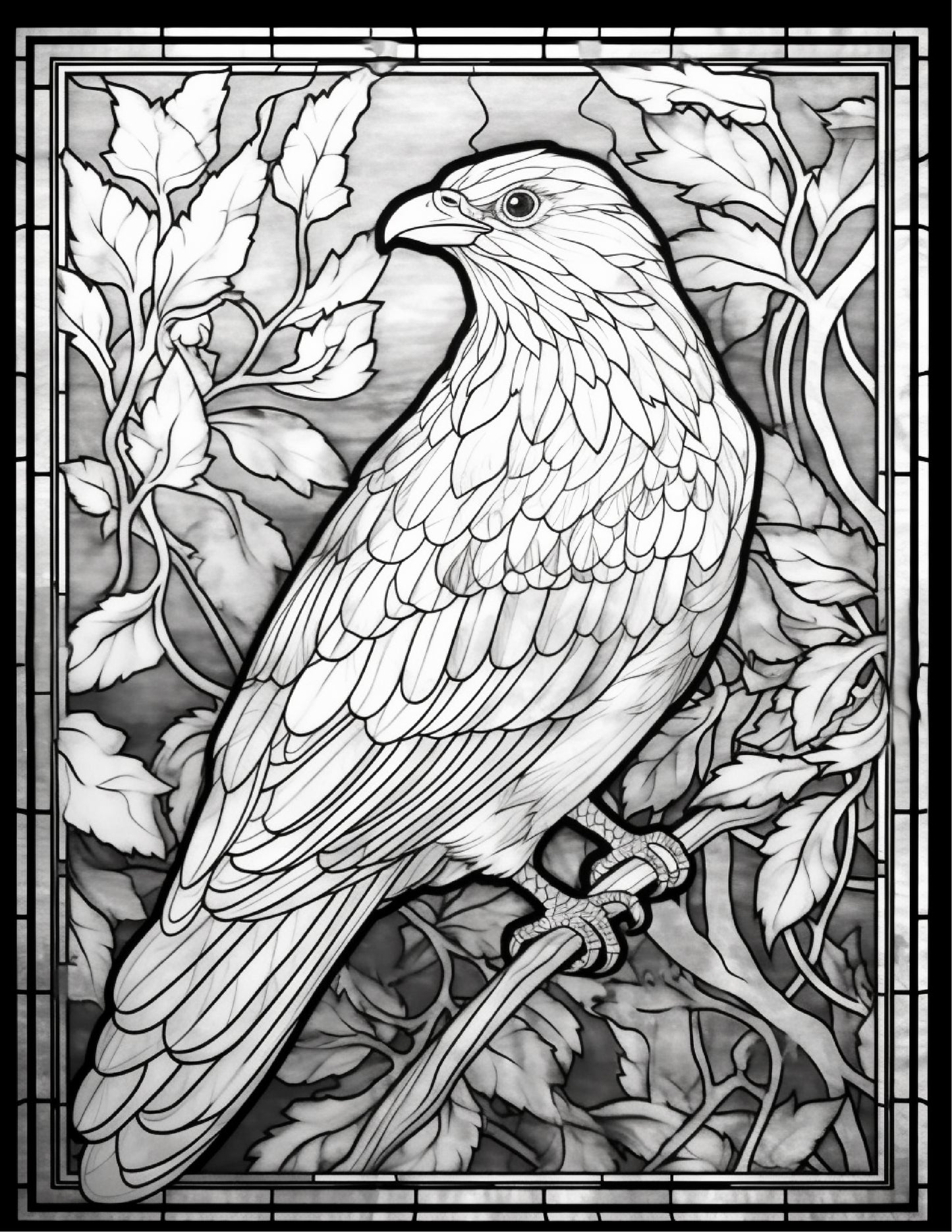 145 Animals Stained Glass Coloring