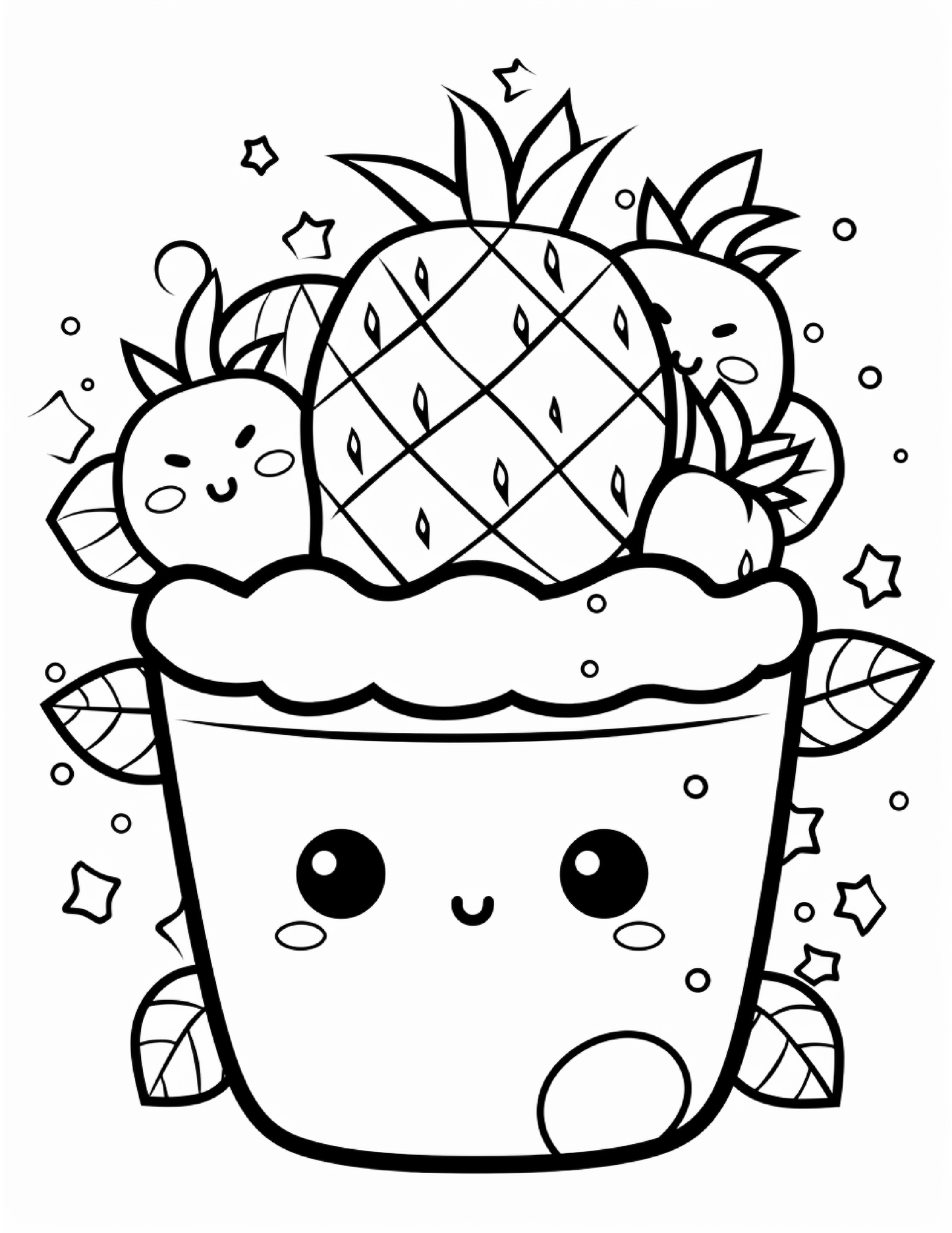 200 Cute Kawaii Coloring Pages for Kids 1