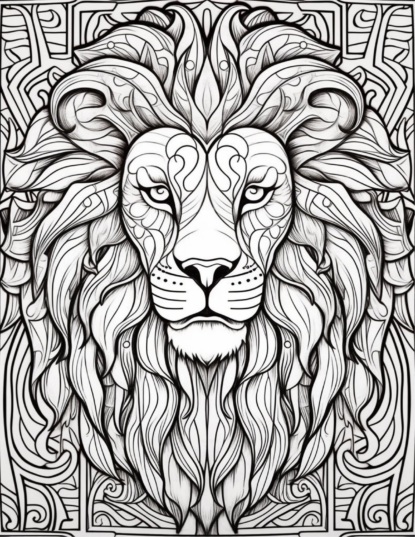 145 Animals Stained Glass Coloring