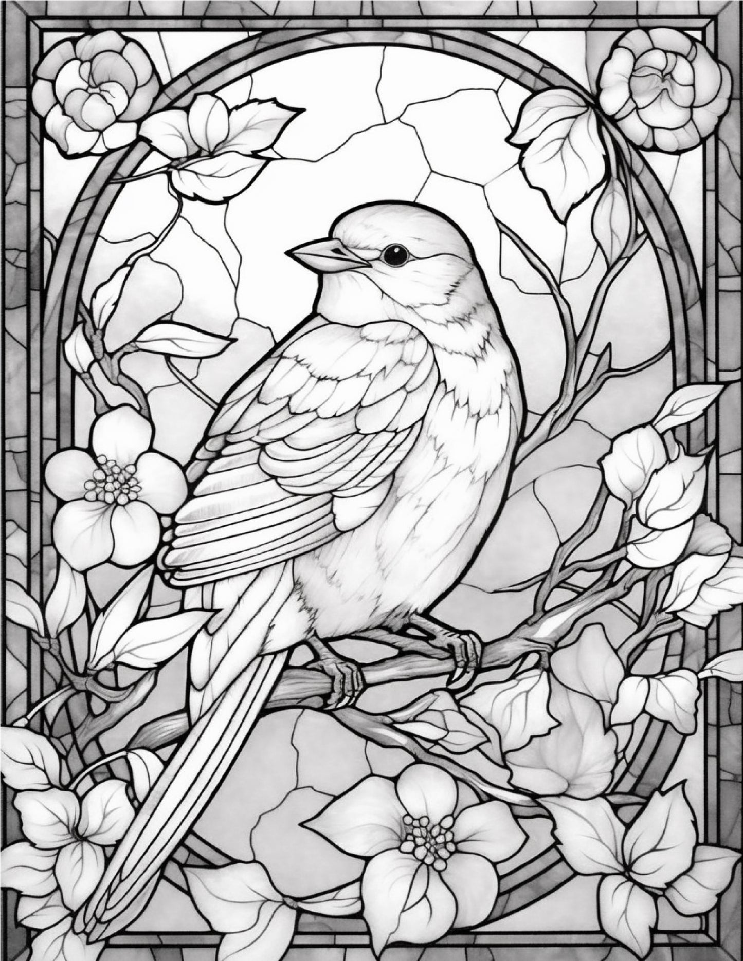 145 Animals Stained Glass Coloring