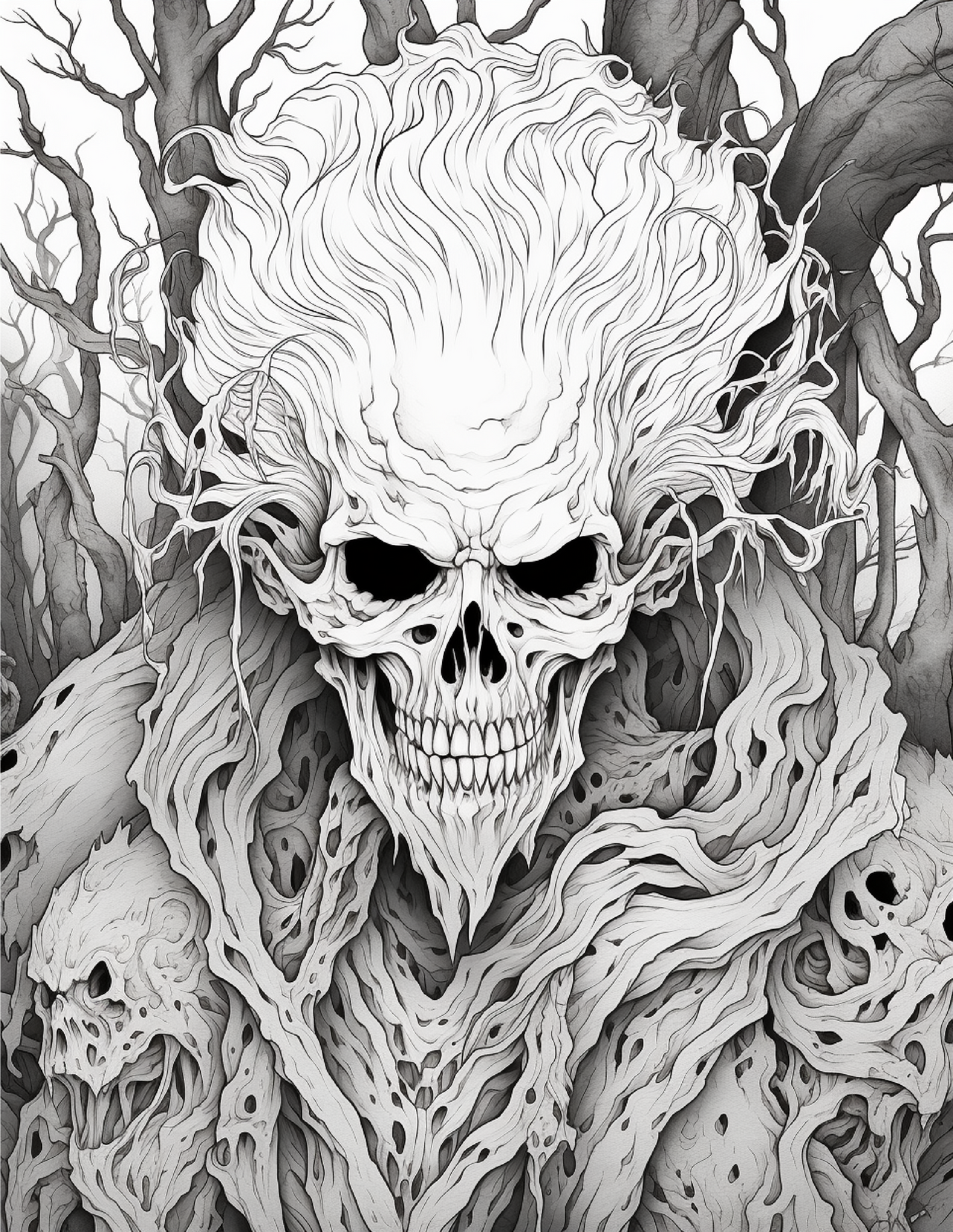 203 Enchanted Gothic Forest Coloring Pages