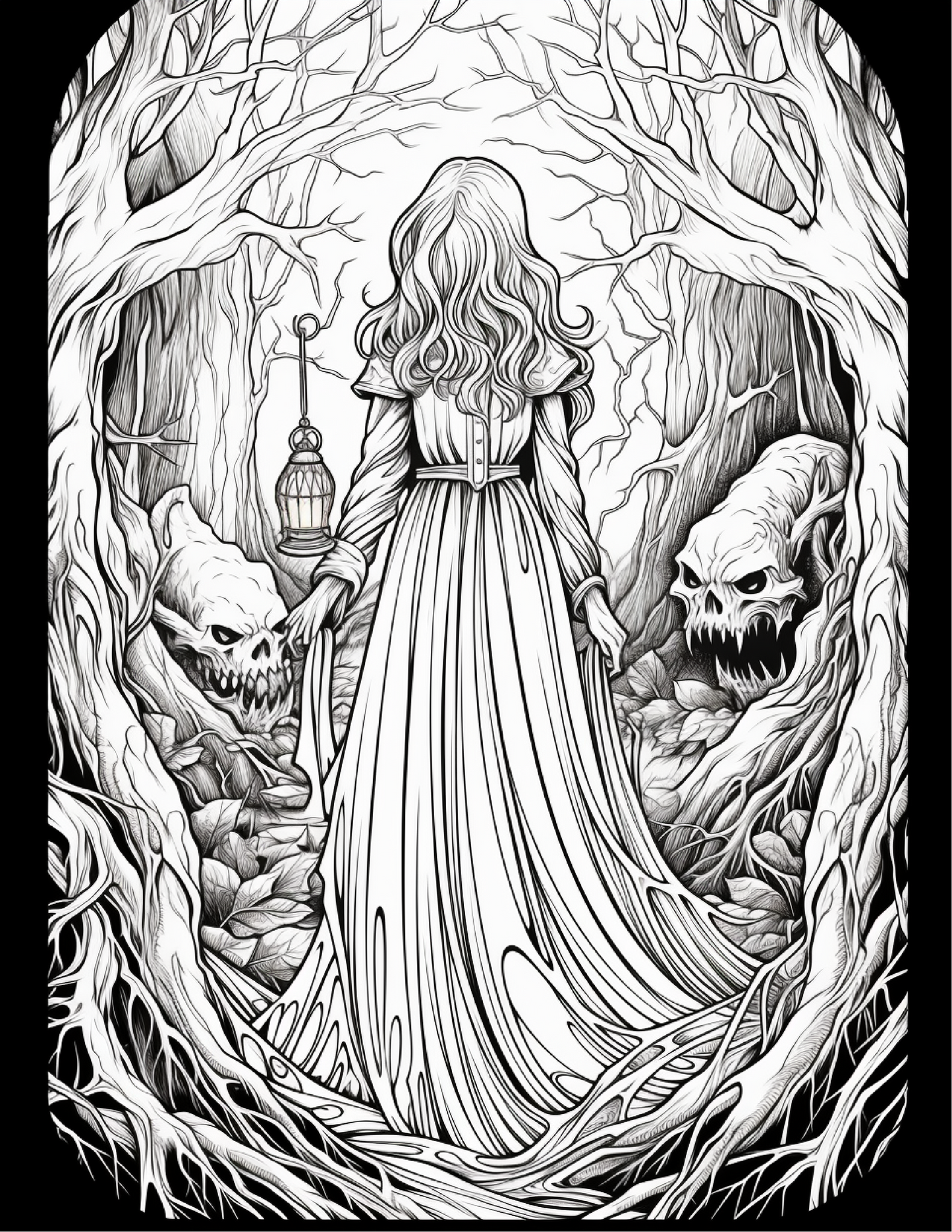 203 Enchanted Gothic Forest Coloring Pages