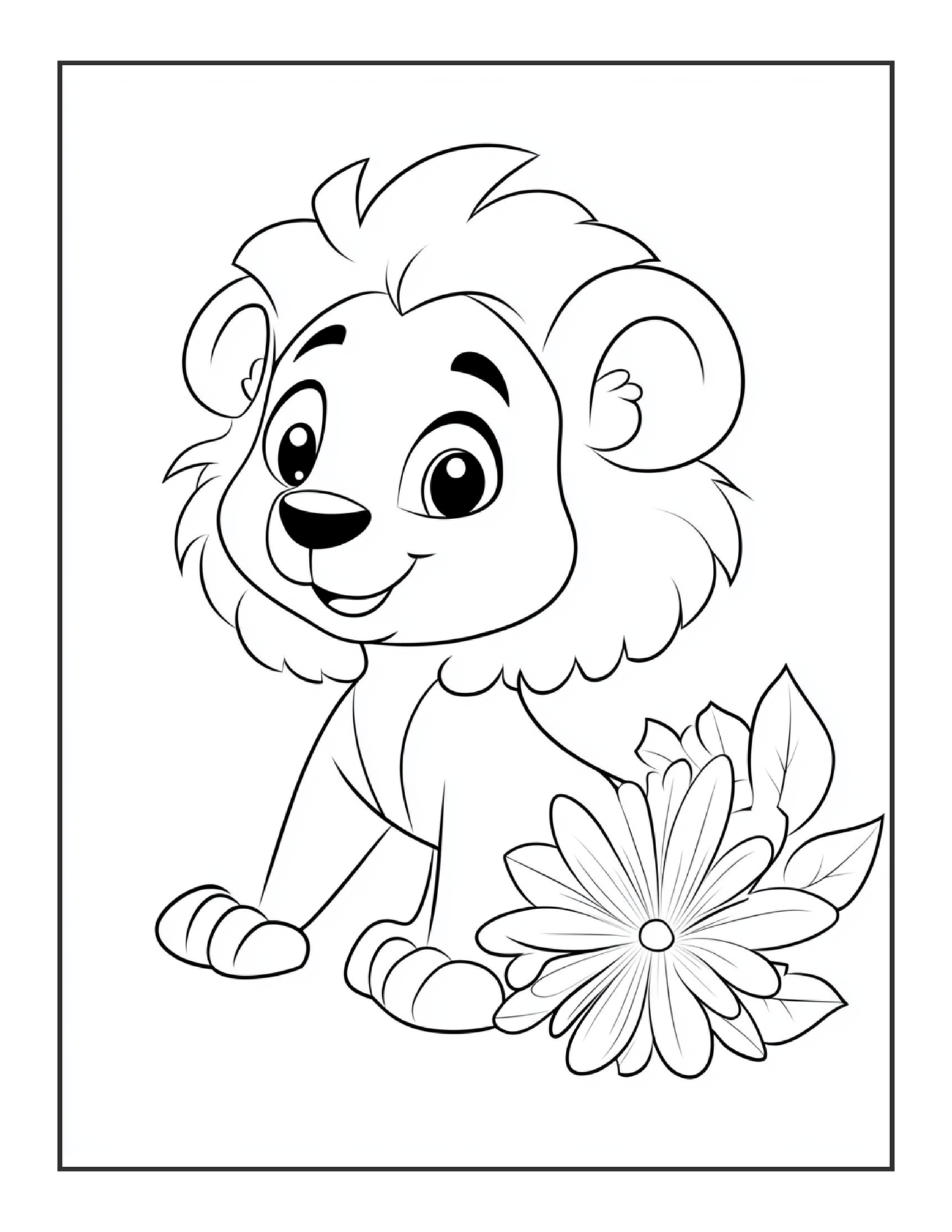 240 Animal and Flower Coloring Pages For Kids