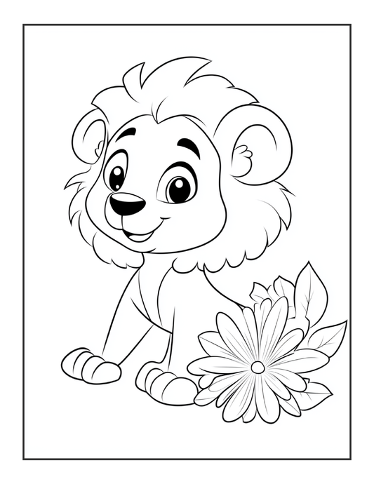 240 Animal and Flower Coloring Pages For Kids