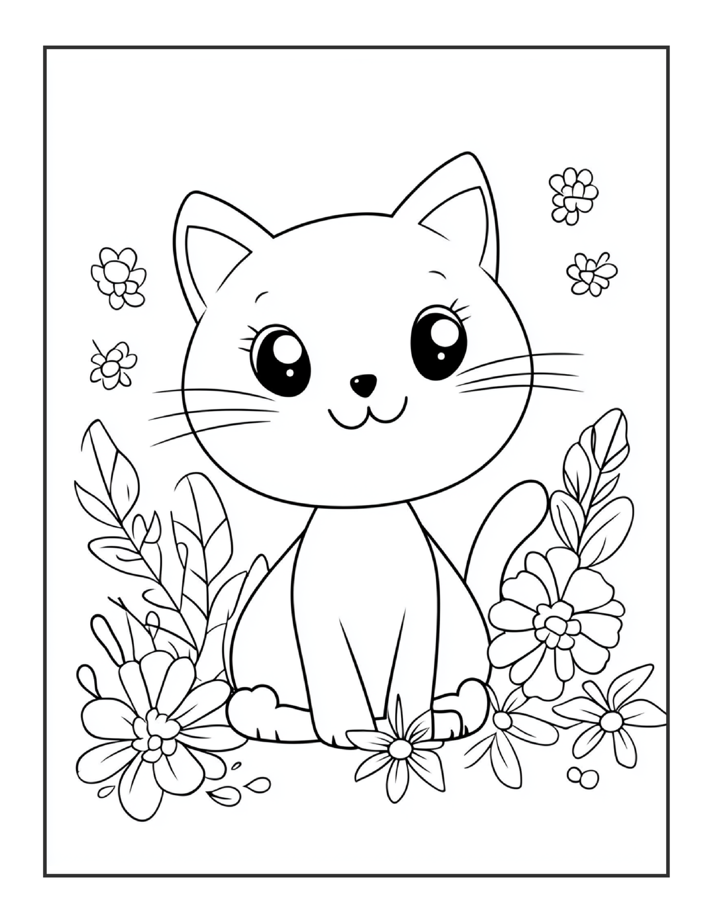 240 Animal and Flower Coloring Pages For Kids