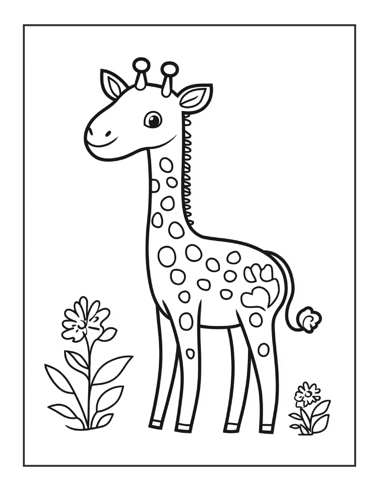 240 Animal and Flower Coloring Pages For Kids