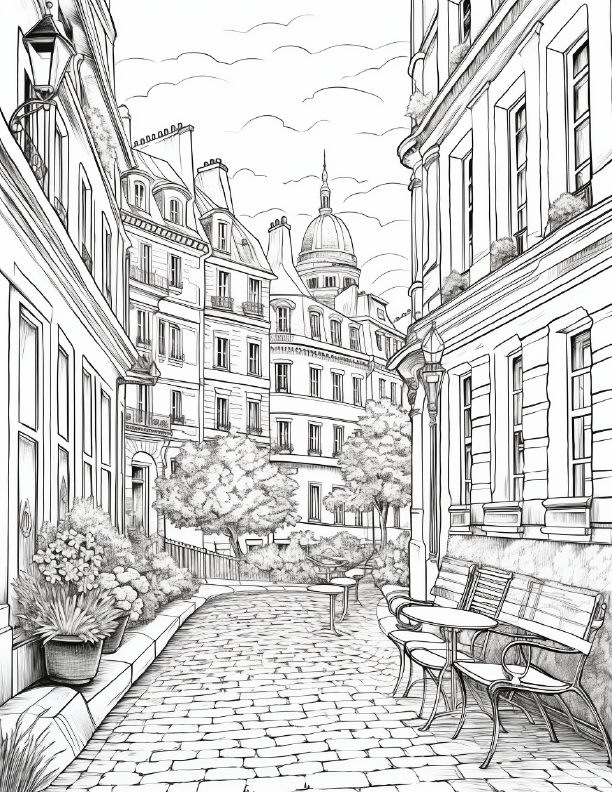 290 European City Coloring pages