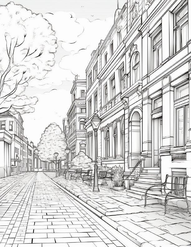 290 European City Coloring pages