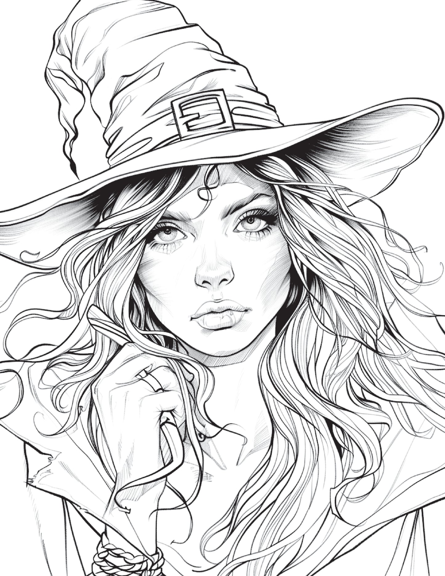 100 Witch Coloring Pages 1