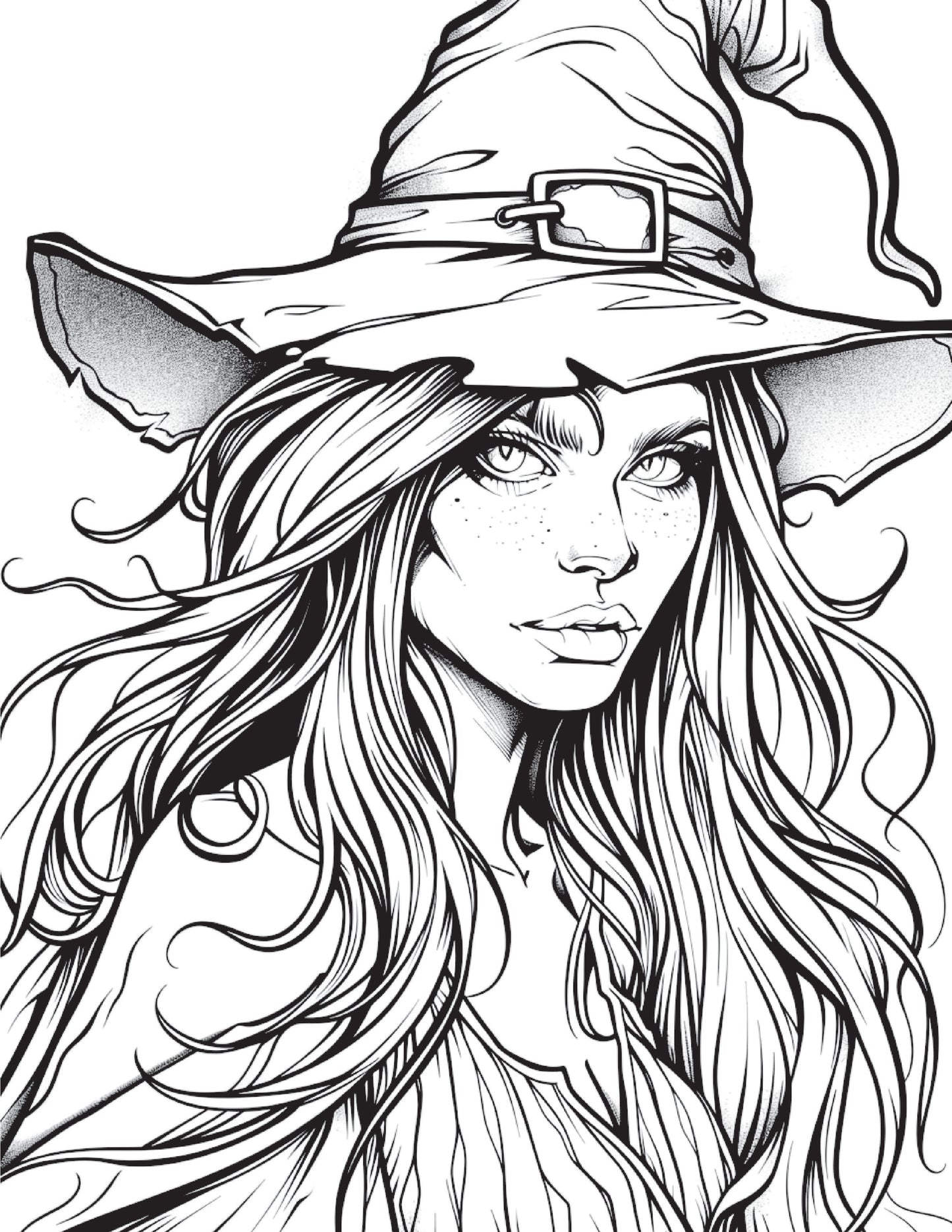 100 Witch Coloring Pages 1