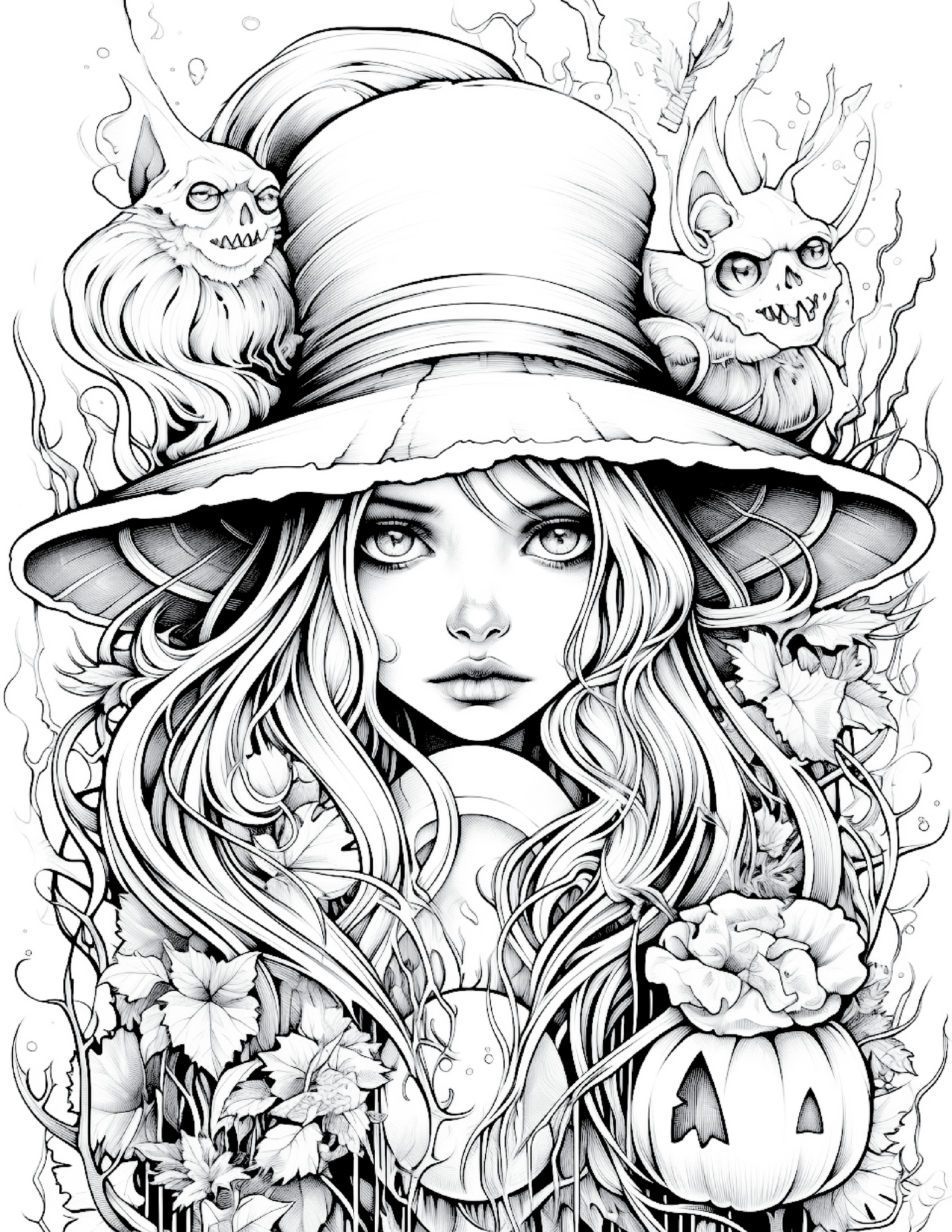 100 Witch Coloring Pages 2