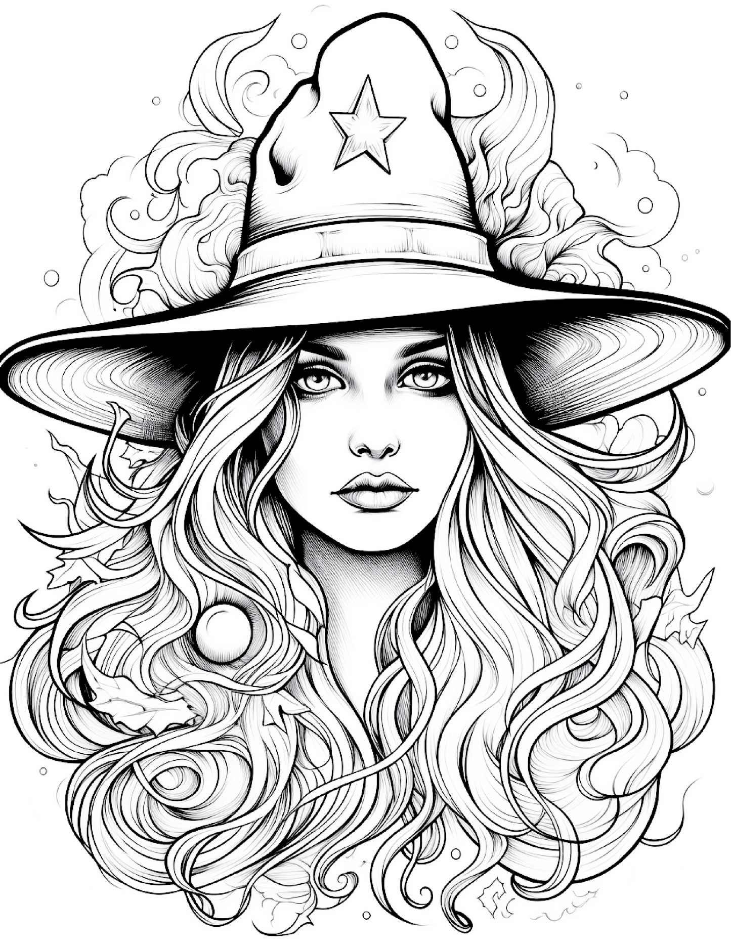 100 Witch Coloring Pages 2