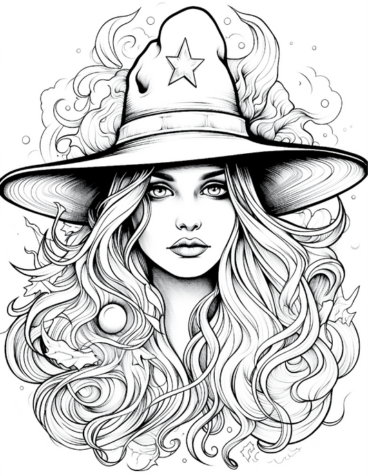 100 Witch Coloring Pages 2
