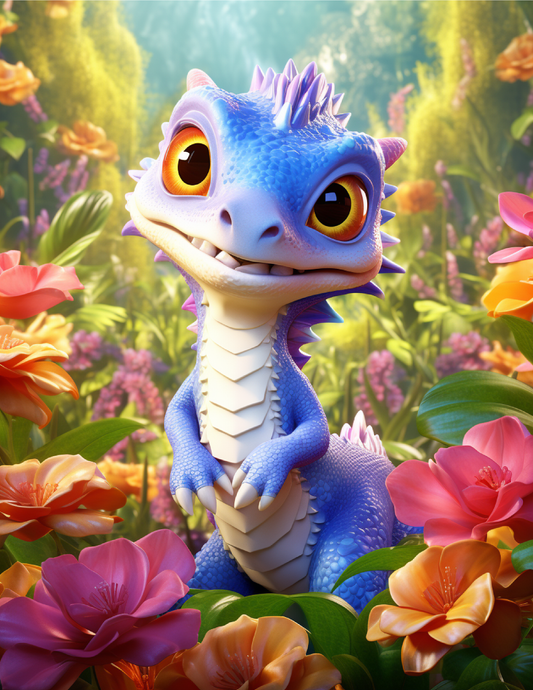 Cute Baby Dragon Coloring Pages For Kids 1