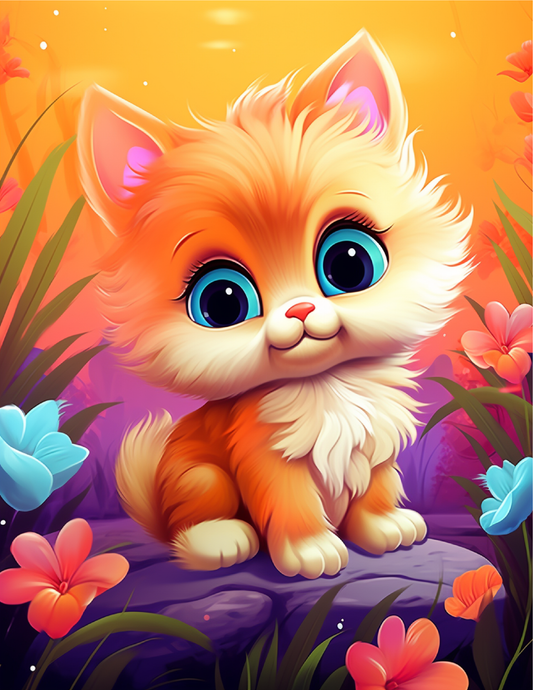Cute Cats Coloring Pages For Kids