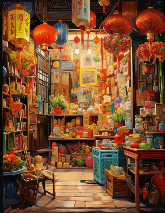 150 Chinese Shop Coloring Pages