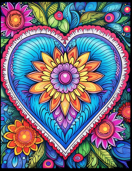 230 Heart Coloring Book Pages