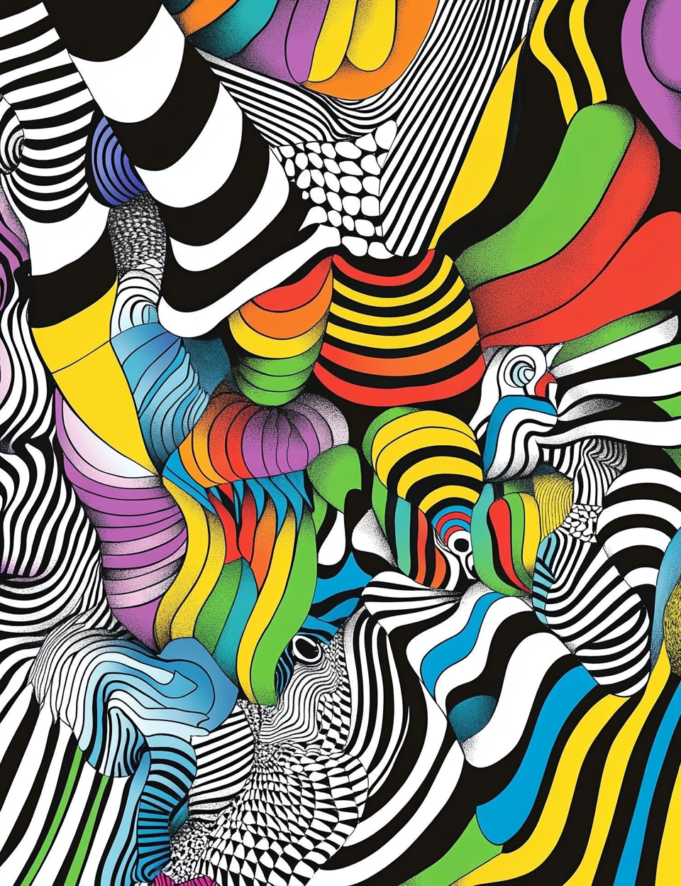 290 Optical Illusions Coloring Pages
